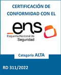 Certificado de Conformidad con el ENS